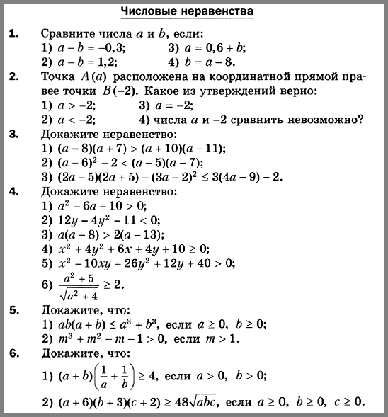 Алгебра 9 Мерзляк С-01 В1