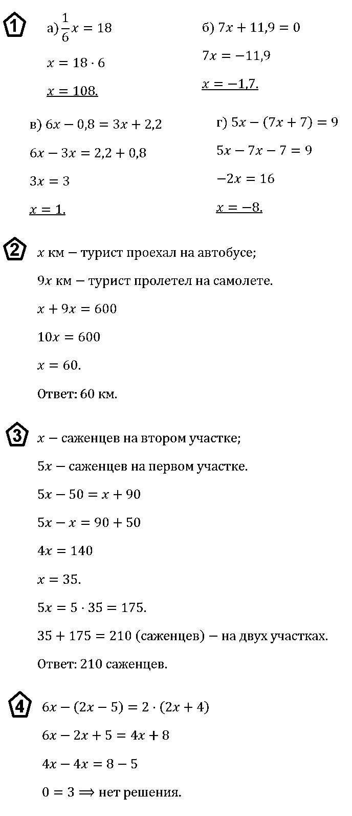 КР-2 Алгебра 7 Макарычев ОТВЕТЫ на К-2 В-2